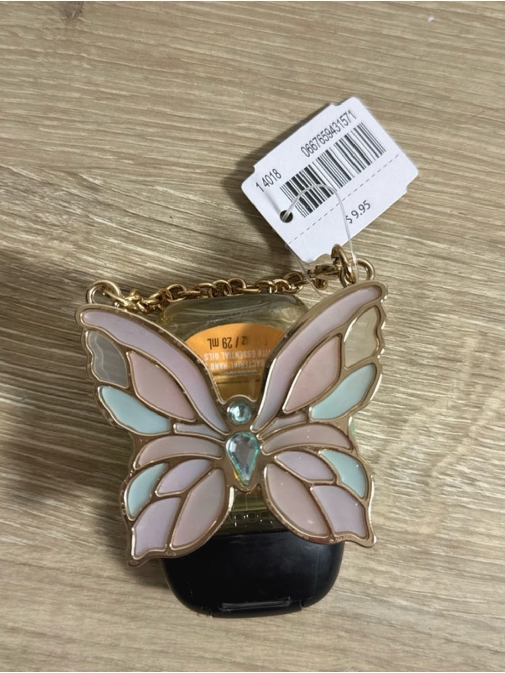 Bath and body works butterfly hand sanitizer holder